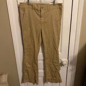 American Eagle Women's Stretch Kick Boot Low Rise Khaki Pants Size 16 Regular